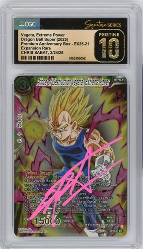 Cgc pristine chris sabat - pristine,