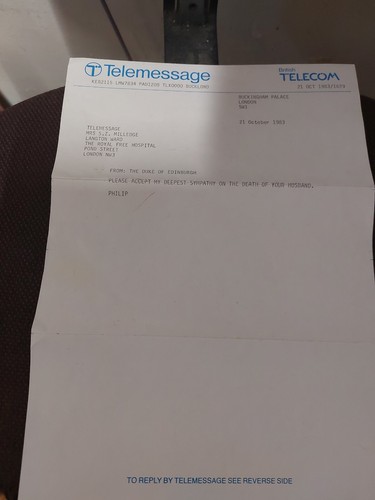 Telegram from prince - prince, philip
